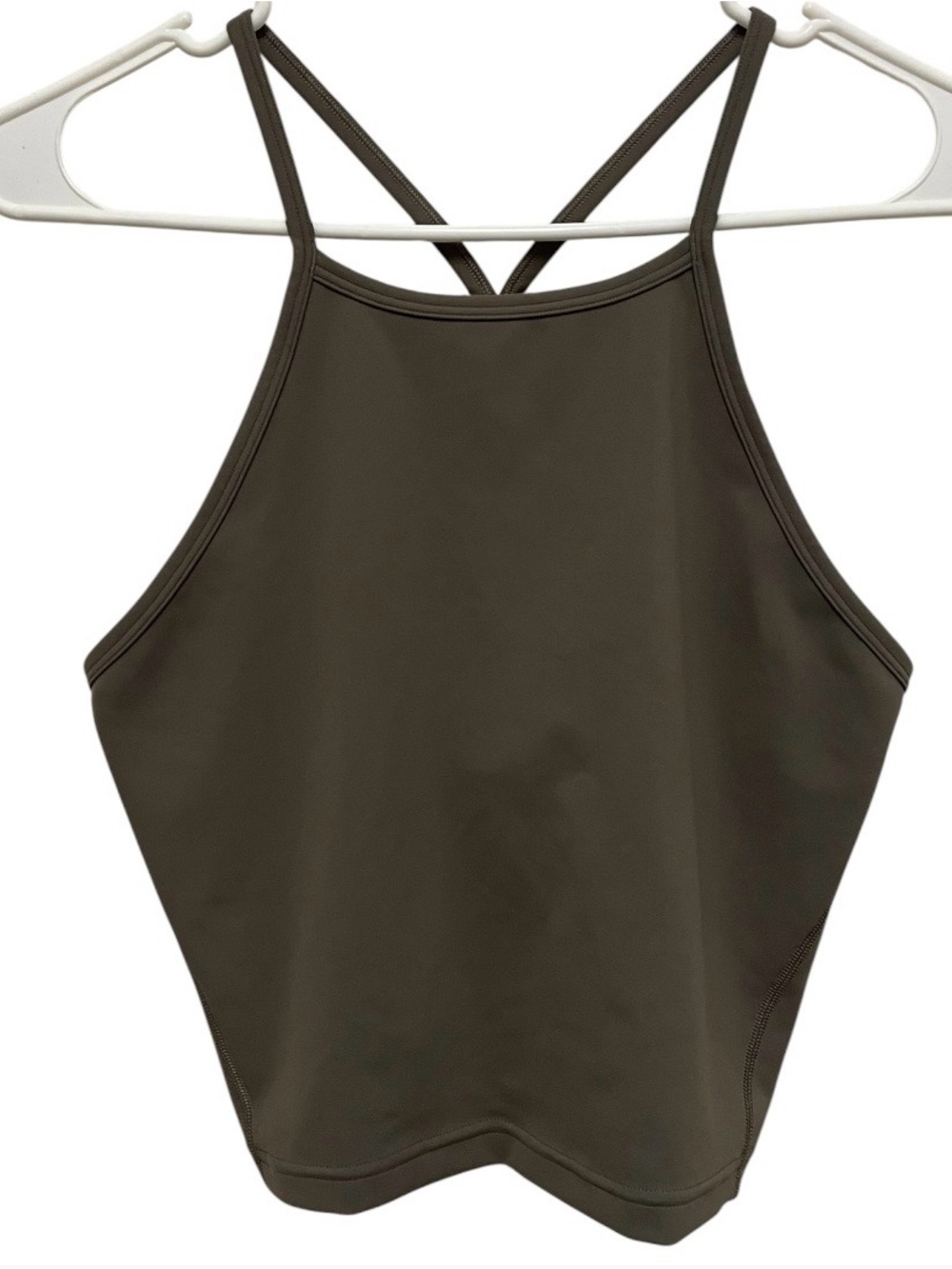 Lululemon high neck tank dark olive